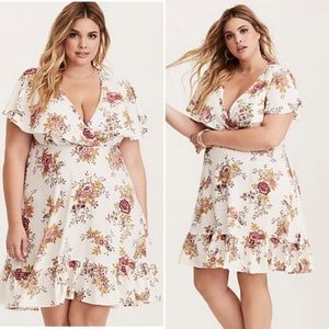 Torrid-White Floral dress